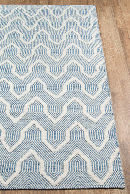 Erin Gates Langdon LGD-1 Blue Hand Woven Area Rug by Momeni