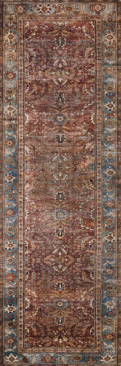 Loloi Layla LAY-01 Brick / Blue Area Rug