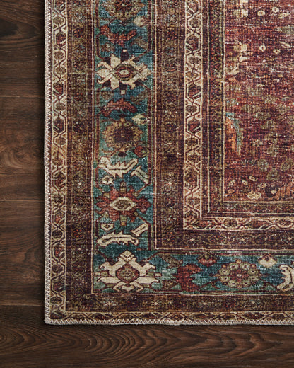 Loloi Layla LAY-01 Brick / Blue Area Rug