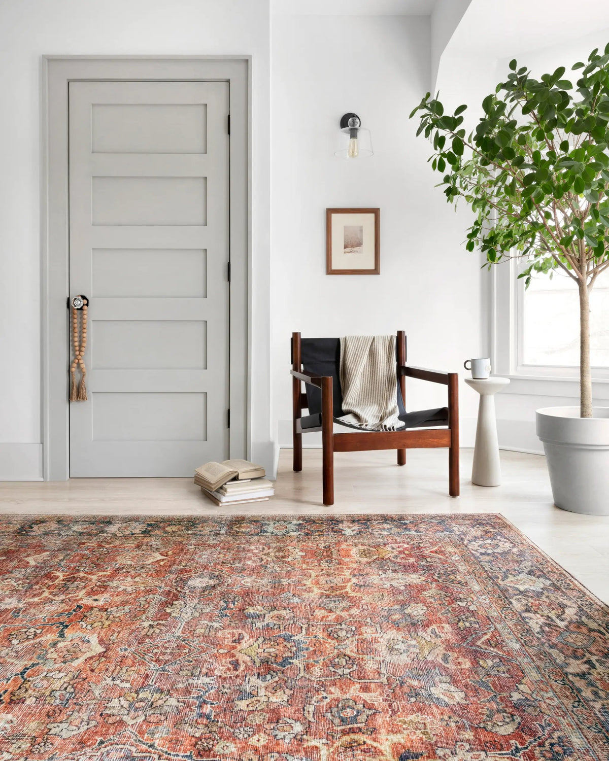 Layla LAY-02 Spice / Marine Area Rug by Loloi