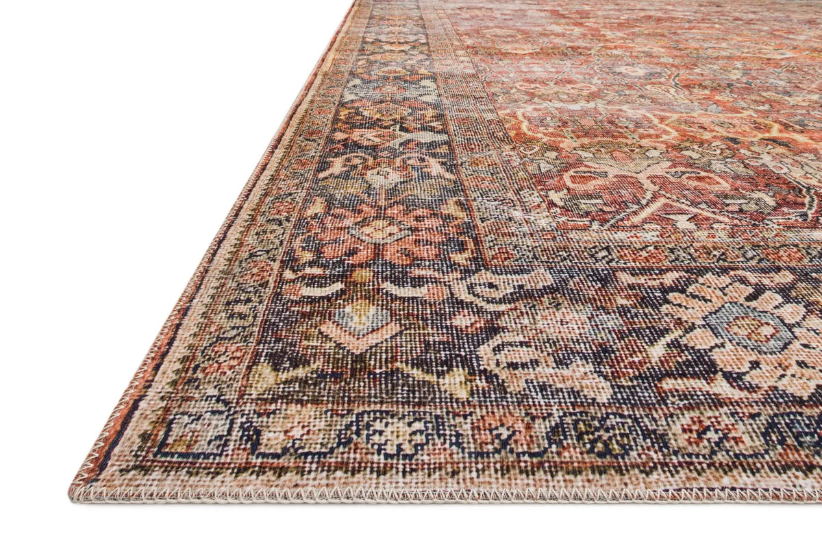 Layla LAY-02 Spice / Marine Area Rug by Loloi