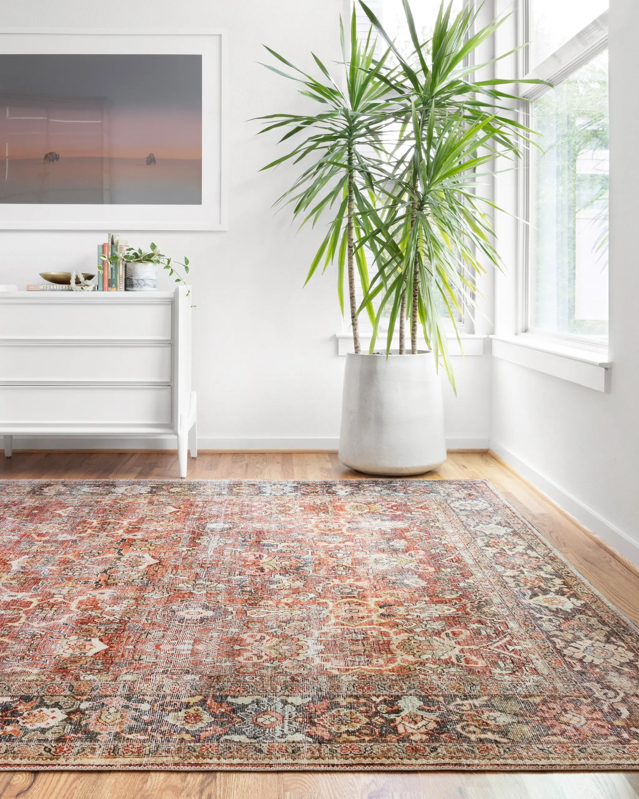 Layla LAY-02 Spice / Marine Area Rug by Loloi