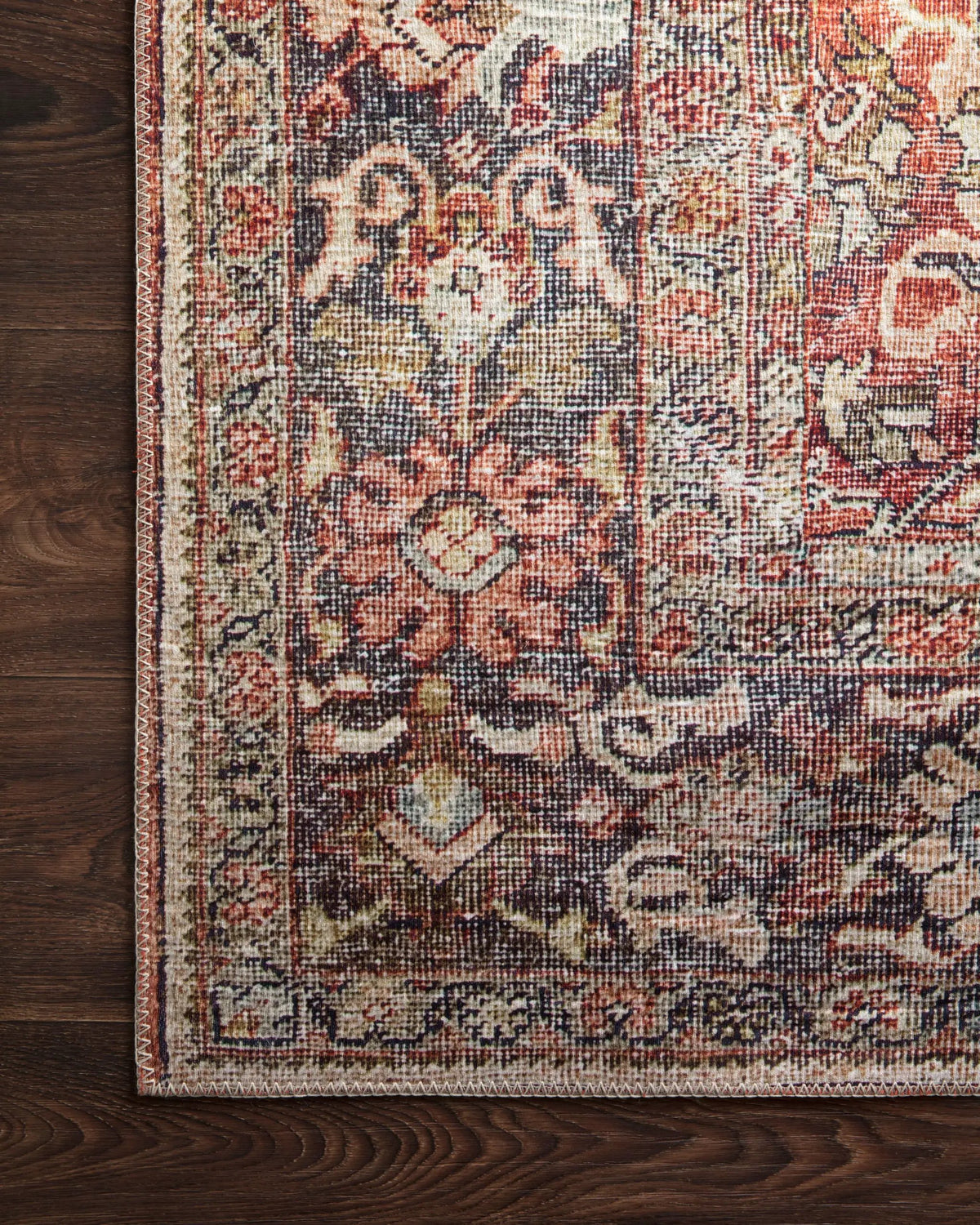 Layla LAY-02 Spice / Marine Area Rug by Loloi