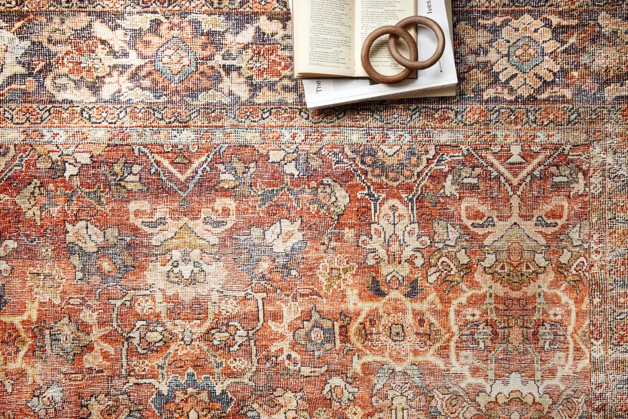 Layla LAY-02 Spice / Marine Area Rug by Loloi