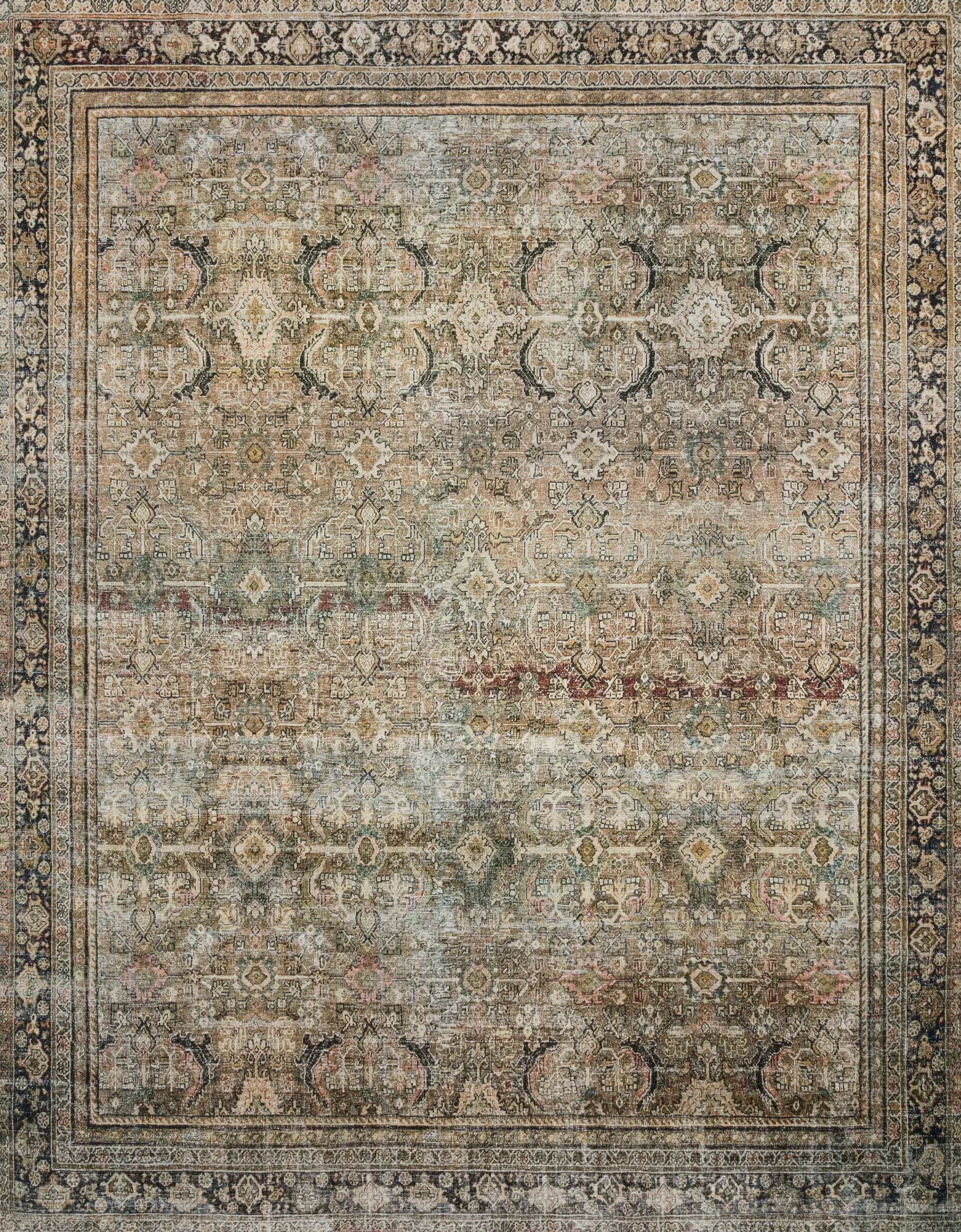 Layla LAY-03 Olive / Charcoal Area Rug by Loloi