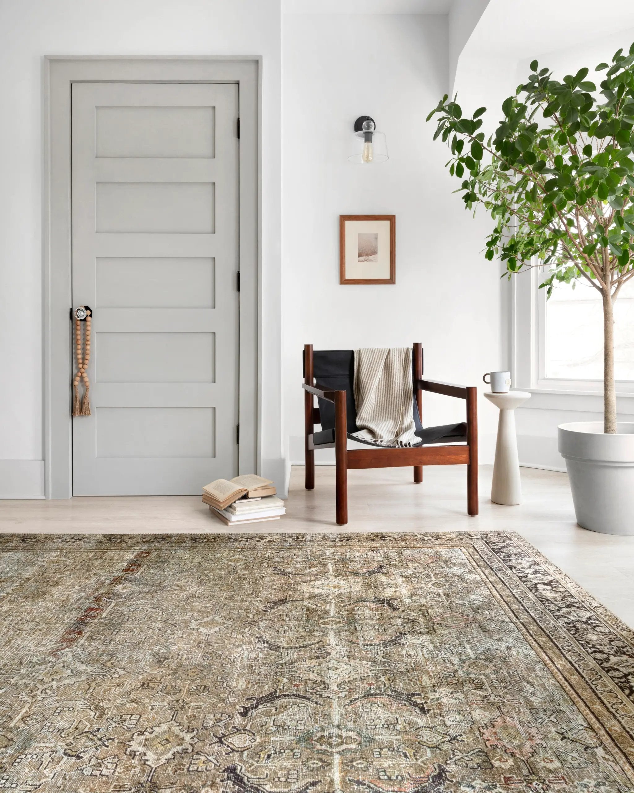 Layla LAY-03 Olive / Charcoal Area Rug by Loloi