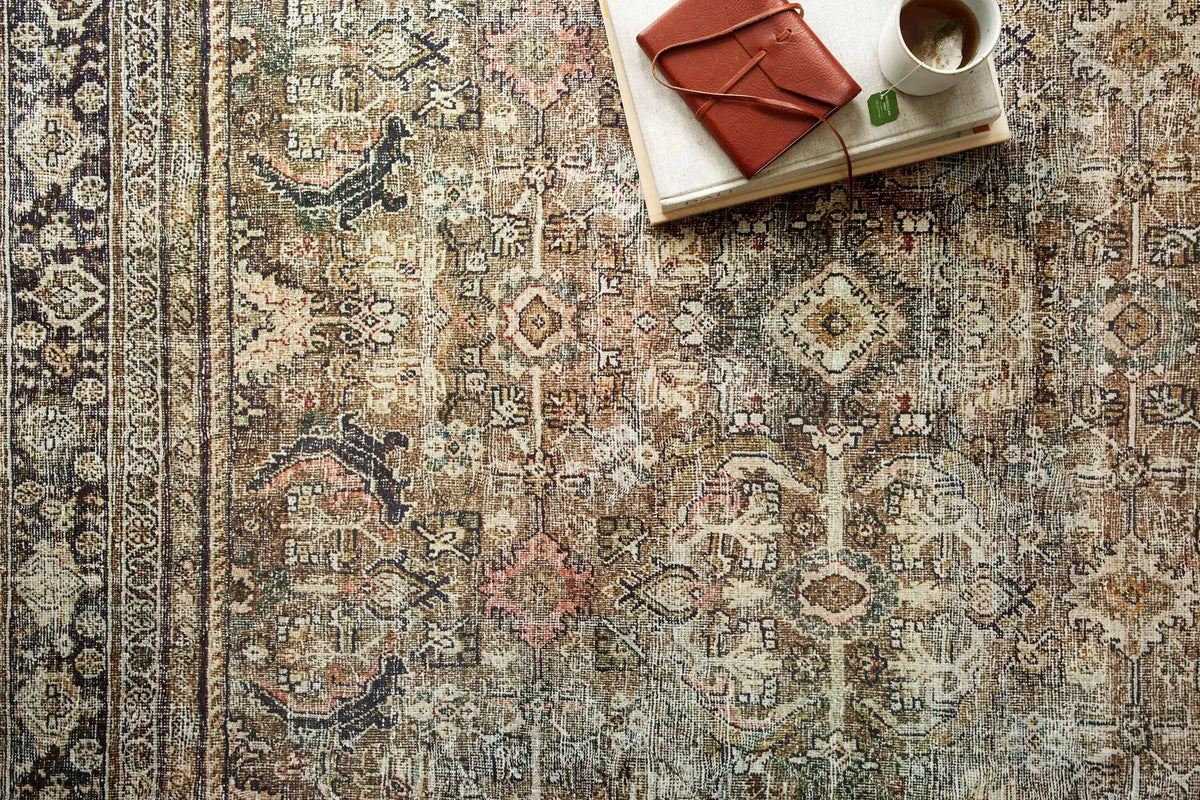 Layla LAY-03 Olive / Charcoal Area Rug by Loloi