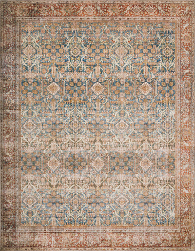 Loloi Layla LAY-04 Ocean / Rust Area Rug