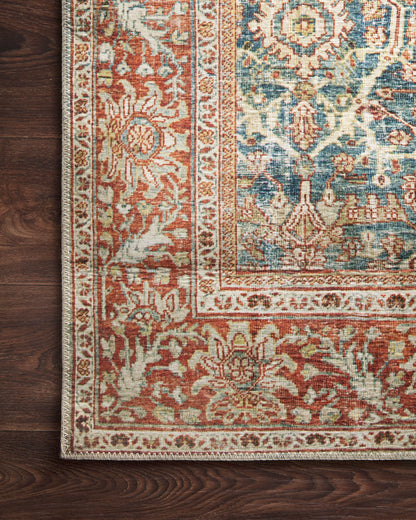 Loloi Layla LAY-04 Ocean / Rust Area Rug