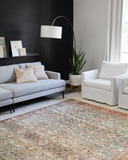 Loloi Layla LAY-04 Ocean / Rust Area Rug