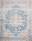 Loloi Layla LAY-07 Blue / Tangerine Area Rug
