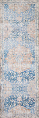 Loloi Layla LAY-07 Blue / Tangerine Area Rug