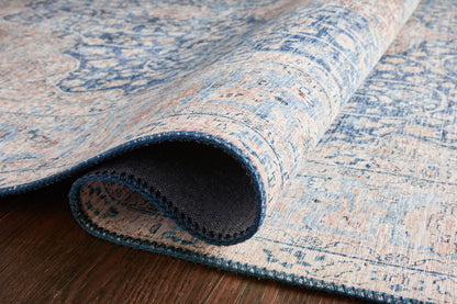 Loloi Layla LAY-07 Blue / Tangerine Area Rug
