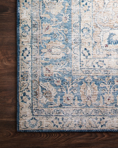 Loloi Layla LAY-07 Blue / Tangerine Area Rug