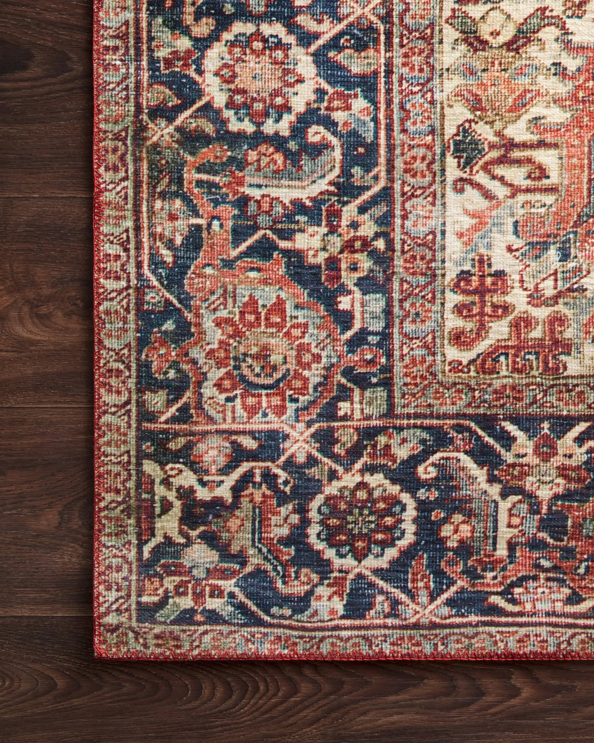 Layla LAY-08 Red / Navy Area Rug by Loloi