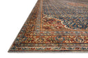 Loloi Layla LAY-09 Cobalt Blue / Spice Area Rug