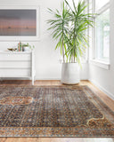 Loloi Layla LAY-09 Cobalt Blue / Spice Area Rug