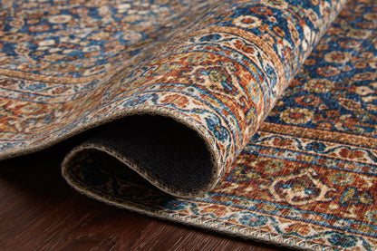 Loloi Layla LAY-09 Cobalt Blue / Spice Area Rug