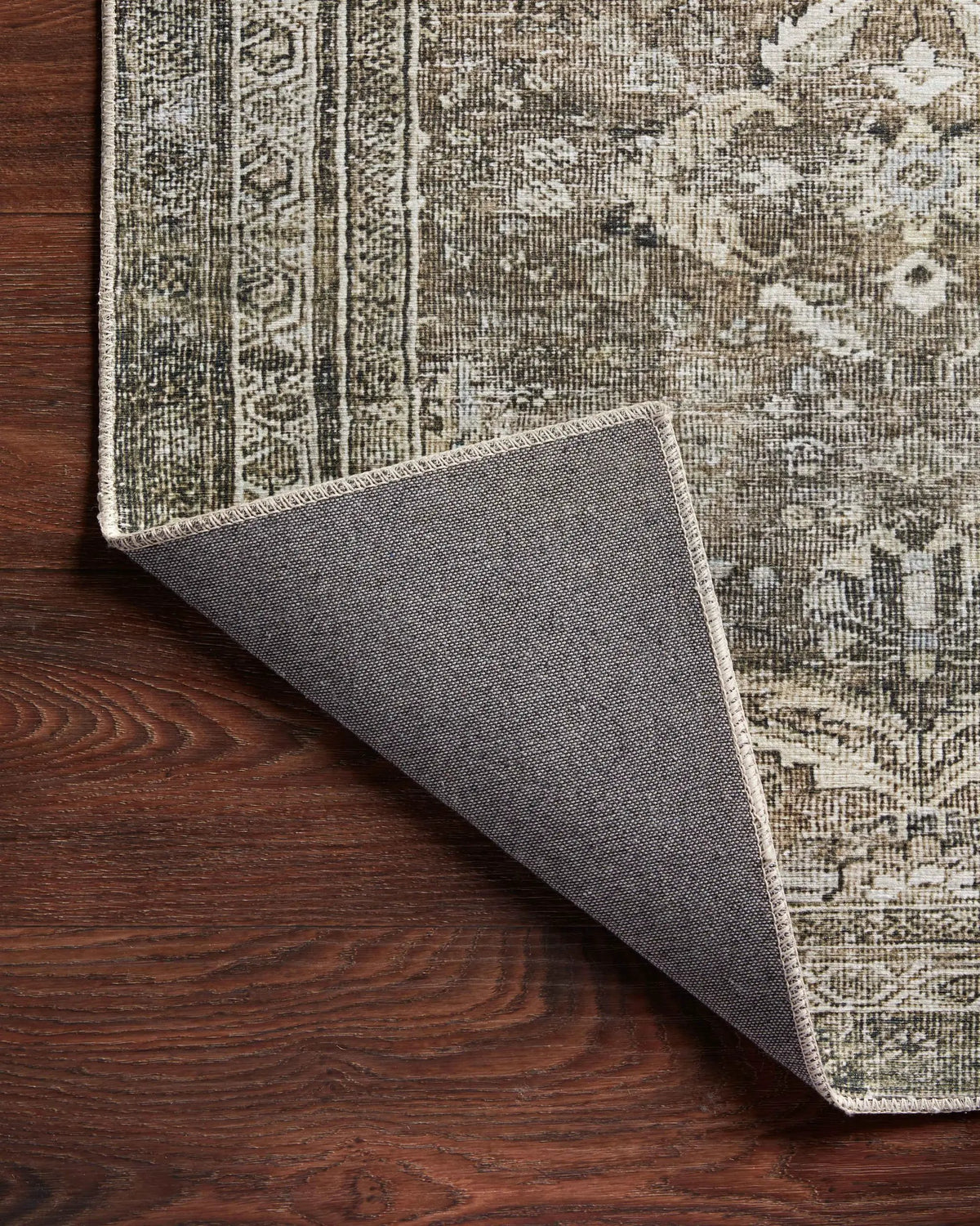 Layla LAY-13 Antique / Moss Area Rug by Loloi