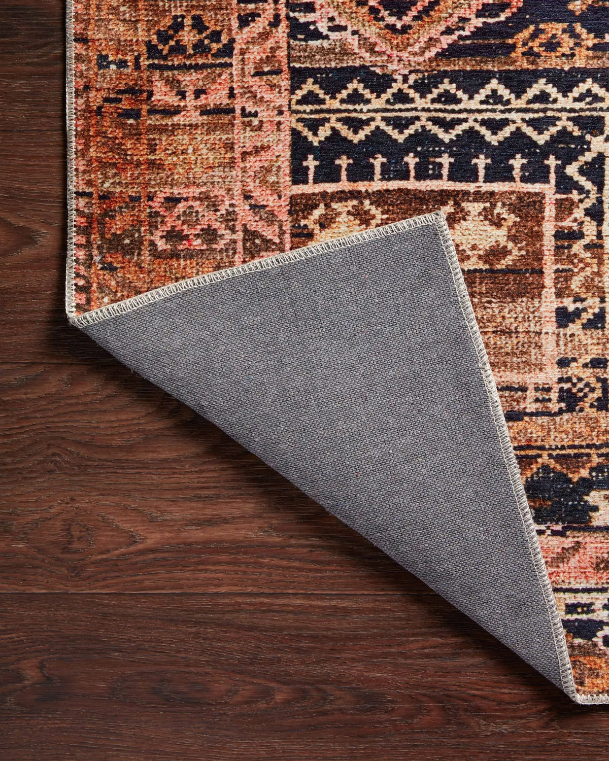 Layla LAY-14 Mocha / Blush Area Rug by Loloi