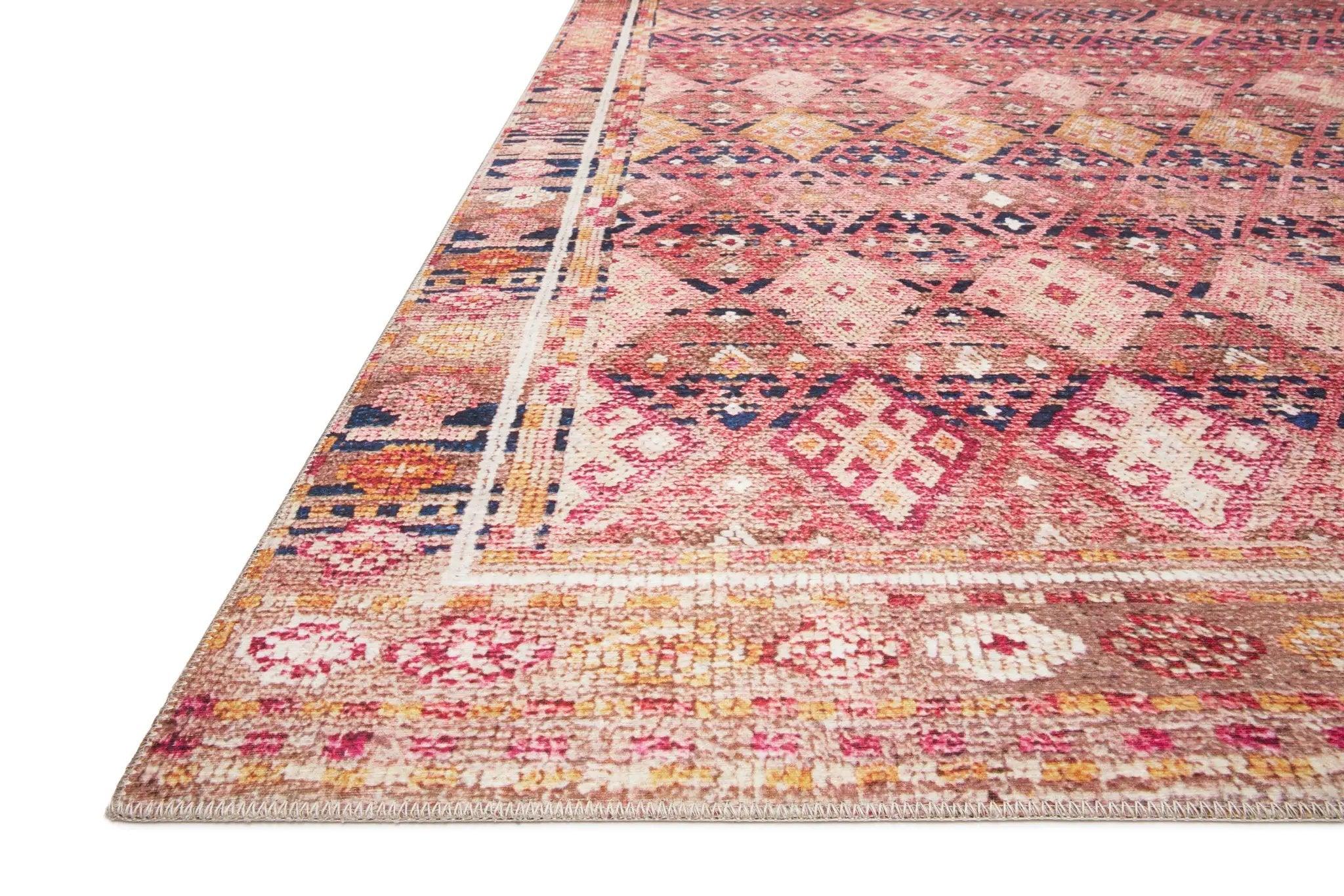 Layla LAY-15 Magenta / Multi Area Rug by Loloi