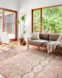 Loloi Layla LAY-17 Pink / Lagoon Area Rug