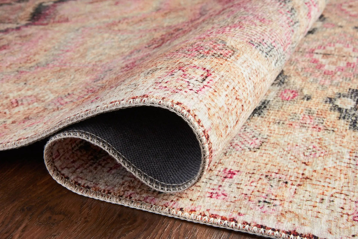 Layla LAY-17 Pink / Lagoon Area Rug by Loloi