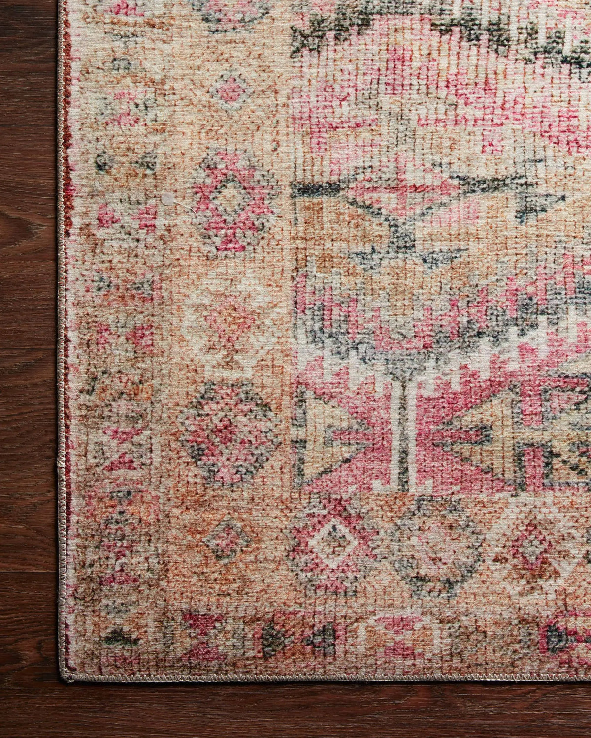 Layla LAY-17 Pink / Lagoon Area Rug by Loloi