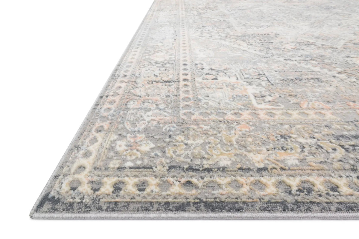 Lucia LUC-01 Grey / Sunset Area Rug by Loloi