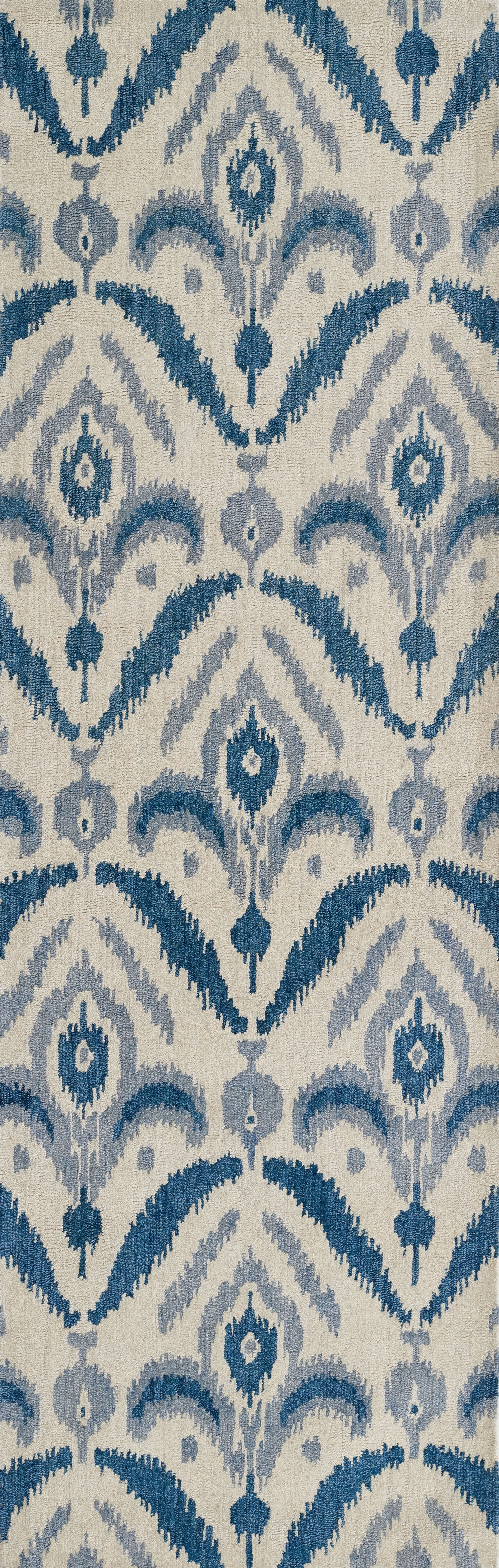 Momeni Leiden LEI-3 Blue Hand Tufted Area Rug