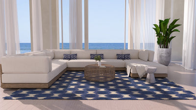 Momeni Leiden LEI-1 Navy Hand Tufted Area Rug