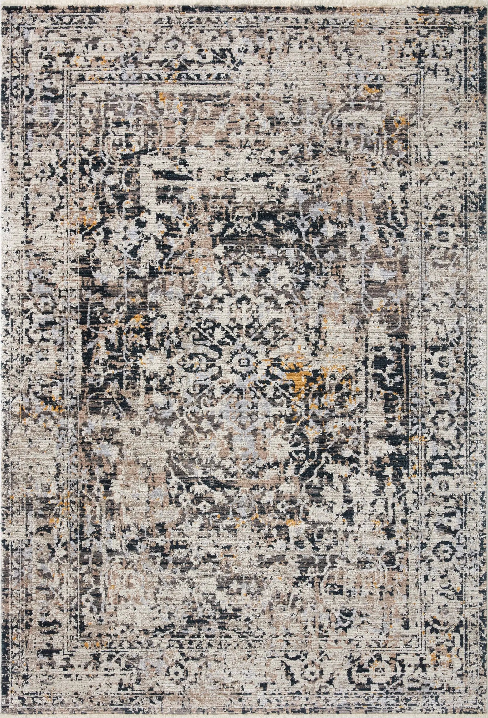Leigh LEI-03 Charcoal / Taupe Area Rug by Loloi