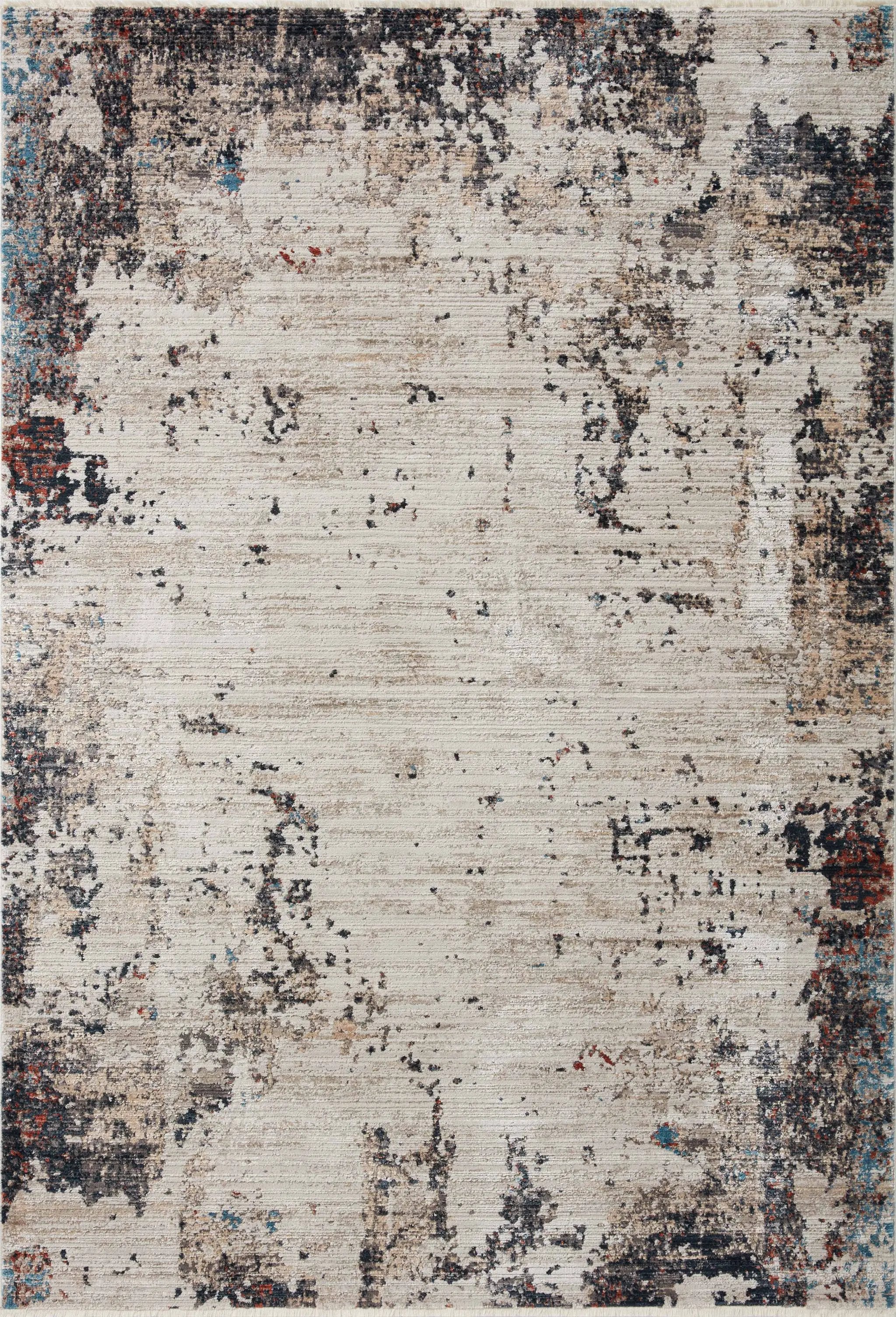 Leigh LEI-05 Ivory / Charcoal Area Rug by Loloi