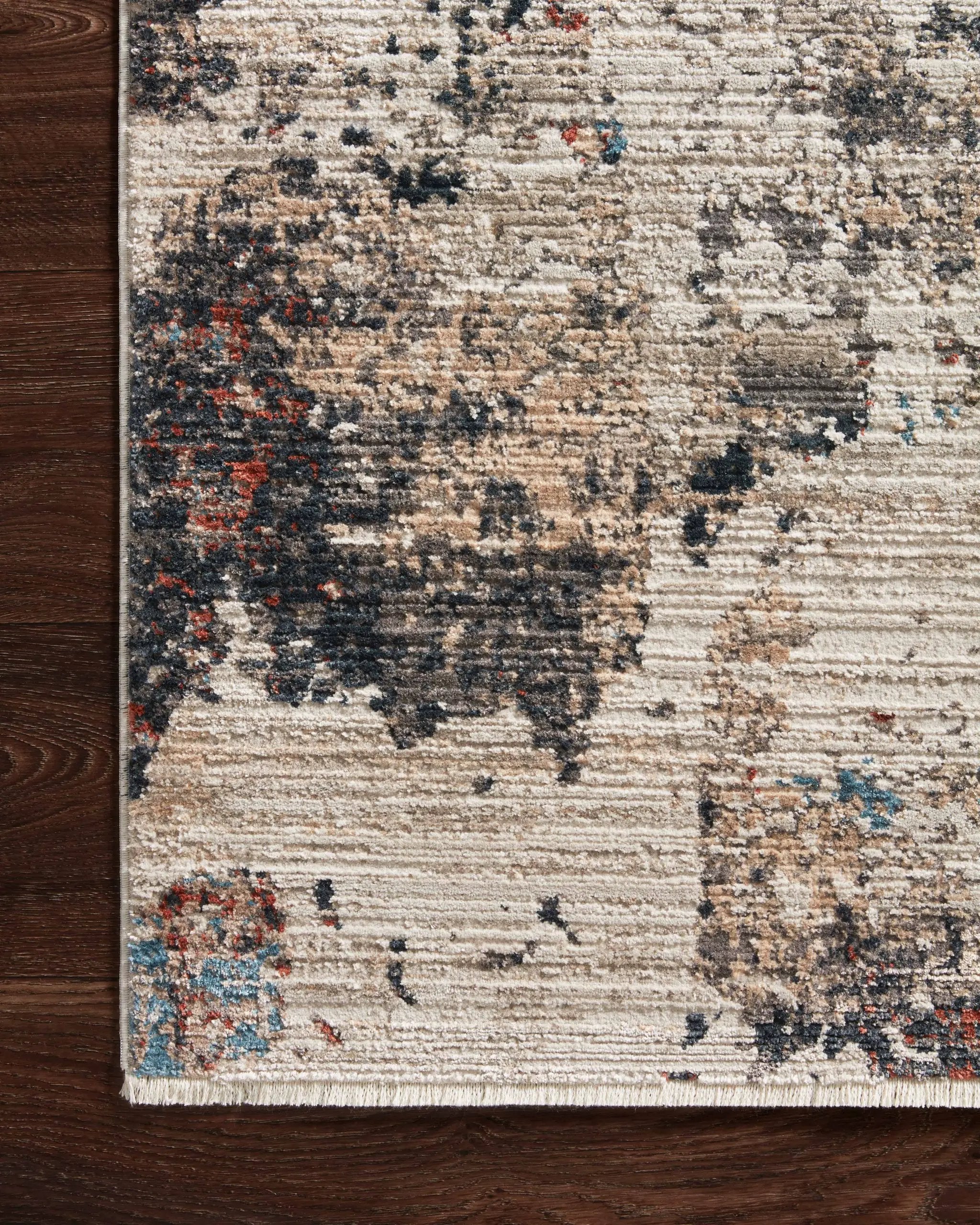 Leigh LEI-05 Ivory / Charcoal Area Rug by Loloi