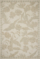 The Lenore LNO-01 Ivory / Multi Area Rug pairs refined ivory and vibrant multi-toned tones and floral patterns in a hand-tufted wool area rug