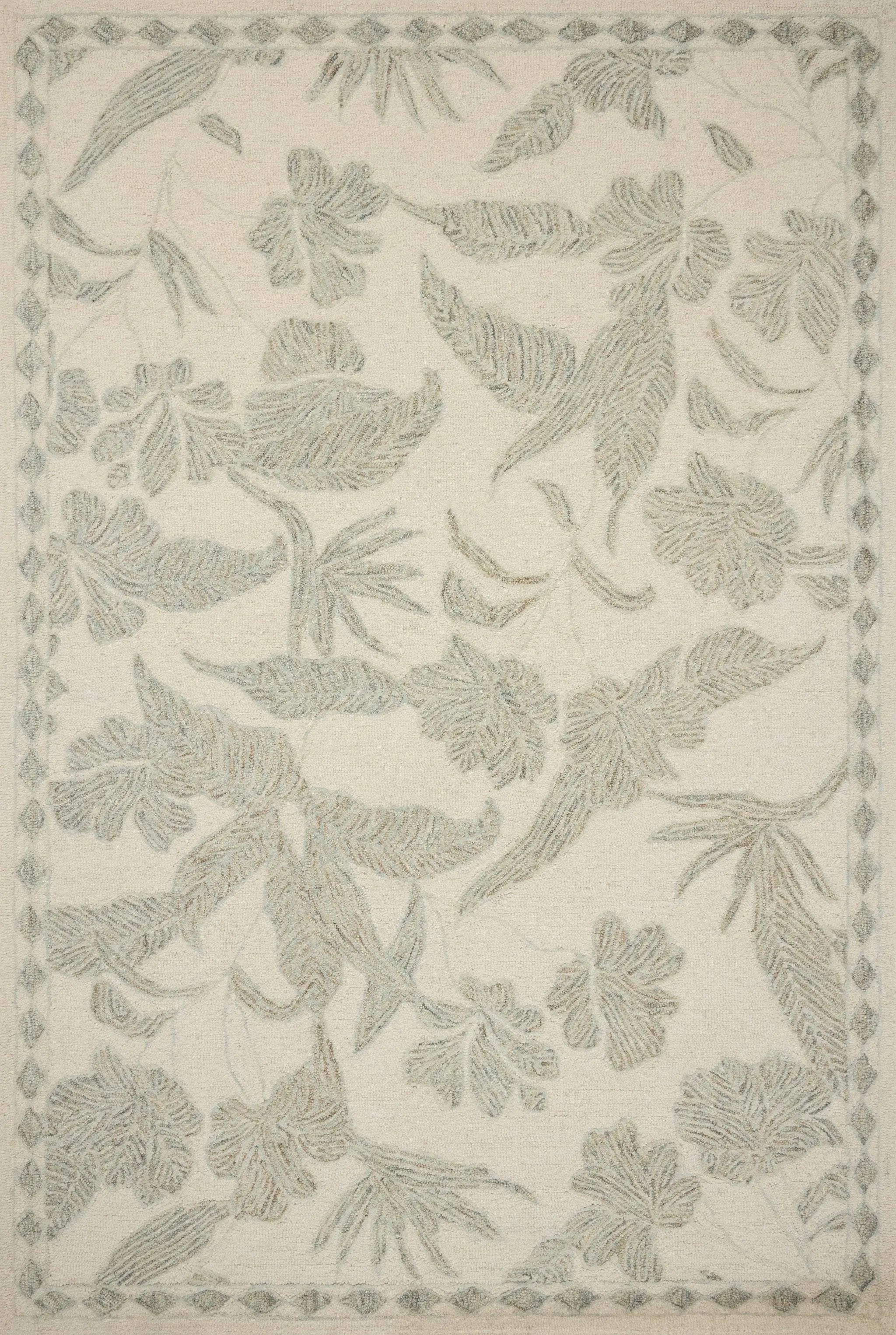 Lenore LNO-01 Ivory / Sky Area Rug by Loloi
