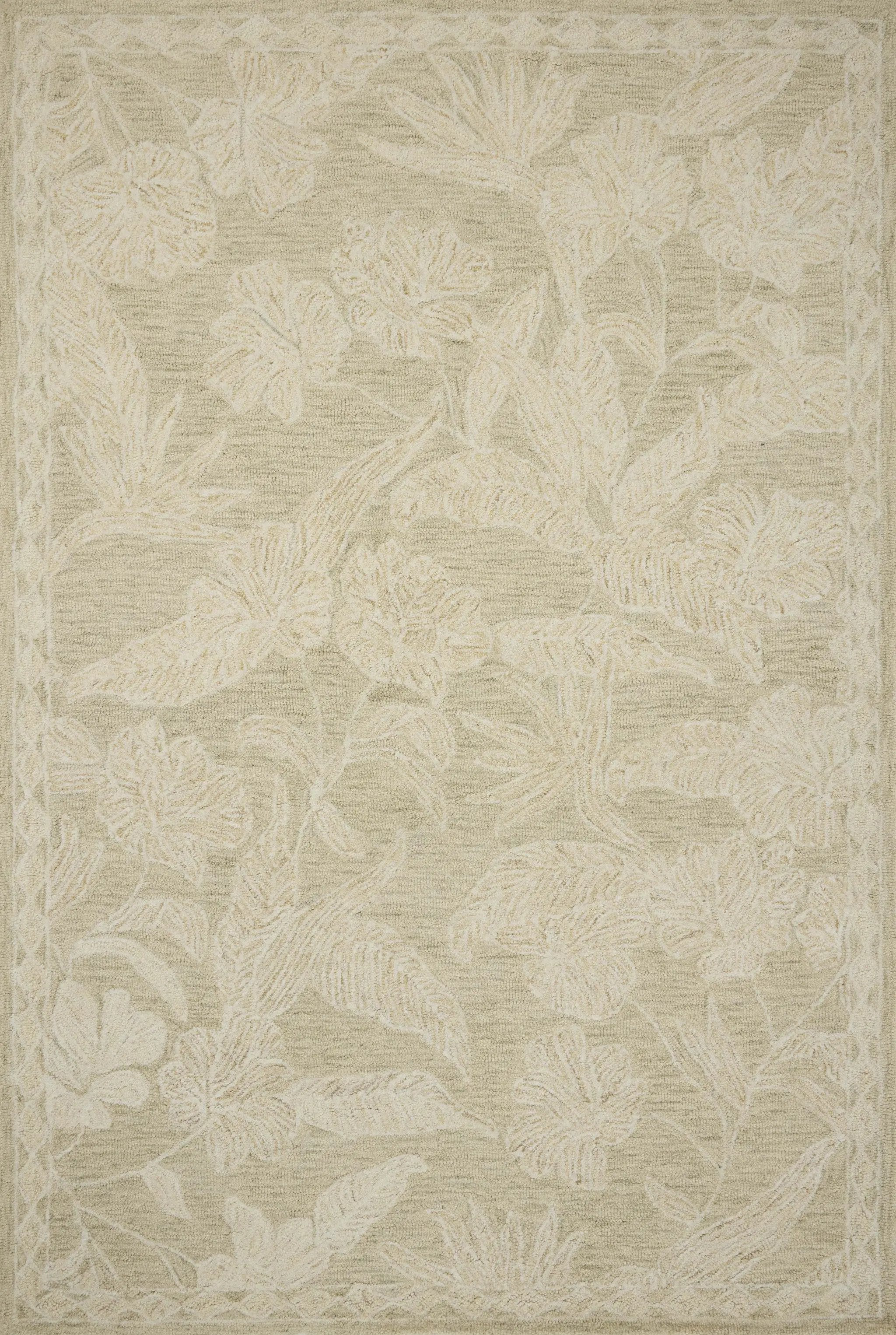 Lenore LNO-01 Sage / Natural Area Rug by Loloi