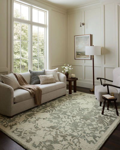 Lenore LNO-02 Lagoon / Wheat Area Rug by Loloi