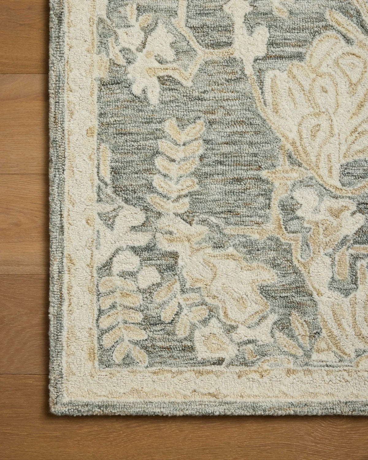 Lenore LNO-02 Lagoon / Wheat Area Rug by Loloi