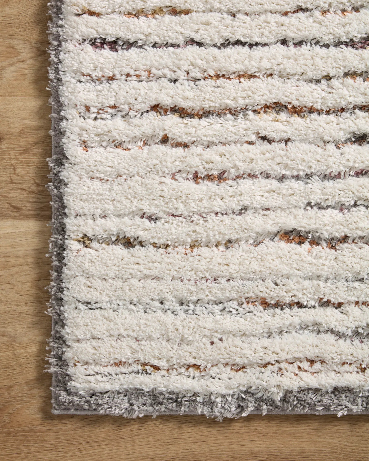 Levitt Shag LEV-01 Ivory / Multi Area Rug by Loloi