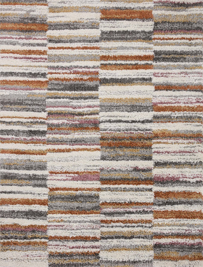 Loloi Levitt Shag LEV-03 Ivory / Sunset Area Rug