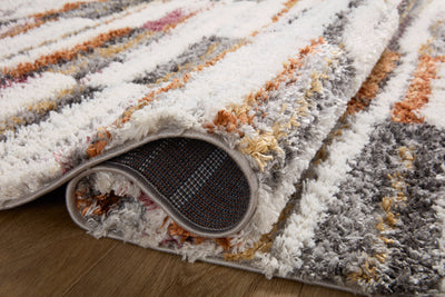 Loloi Levitt Shag LEV-03 Ivory / Sunset Area Rug