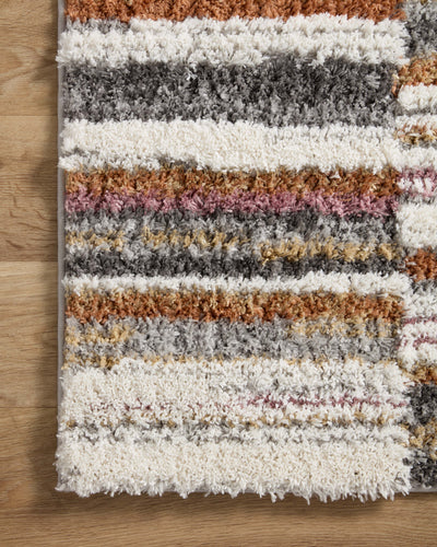 Loloi Levitt Shag LEV-03 Ivory / Sunset Area Rug
