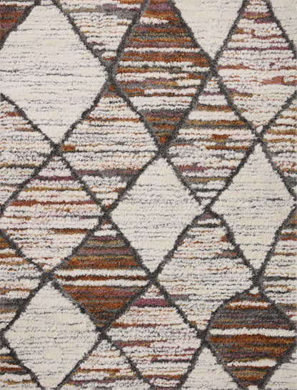 Loloi Levitt Shag LEV-05 Ivory / Fiesta Area Rug
