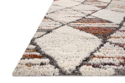 Loloi Levitt Shag LEV-05 Ivory / Fiesta Area Rug