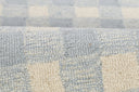 Lily LIY-1 Blue Area Rug, hand-tufted 100% wool with whimsical playful patterns