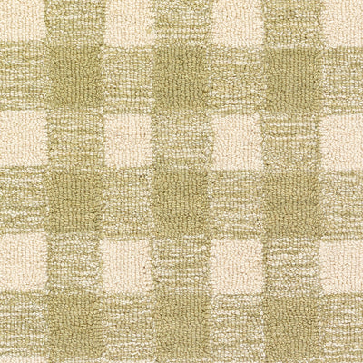Lily LIY-1 Green Area Rug, soft pastel wool rug hand-tufted in India