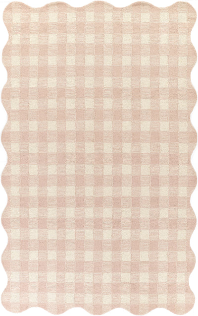 Lily LIY-1 Pink Area Rug, plush hand-tufted wool with sweet charming design