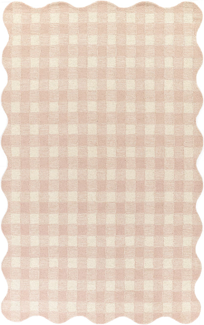 Lily LIY-1 Pink Area Rug, plush hand-tufted wool with sweet charming design