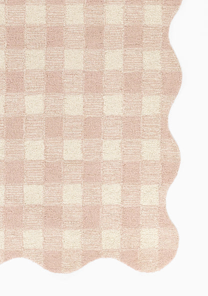 Lily LIY-1 Pink Area Rug, plush hand-tufted wool with sweet charming design